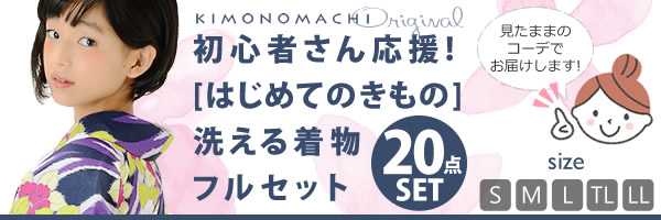 着物初心者さん応援洗える着物セット