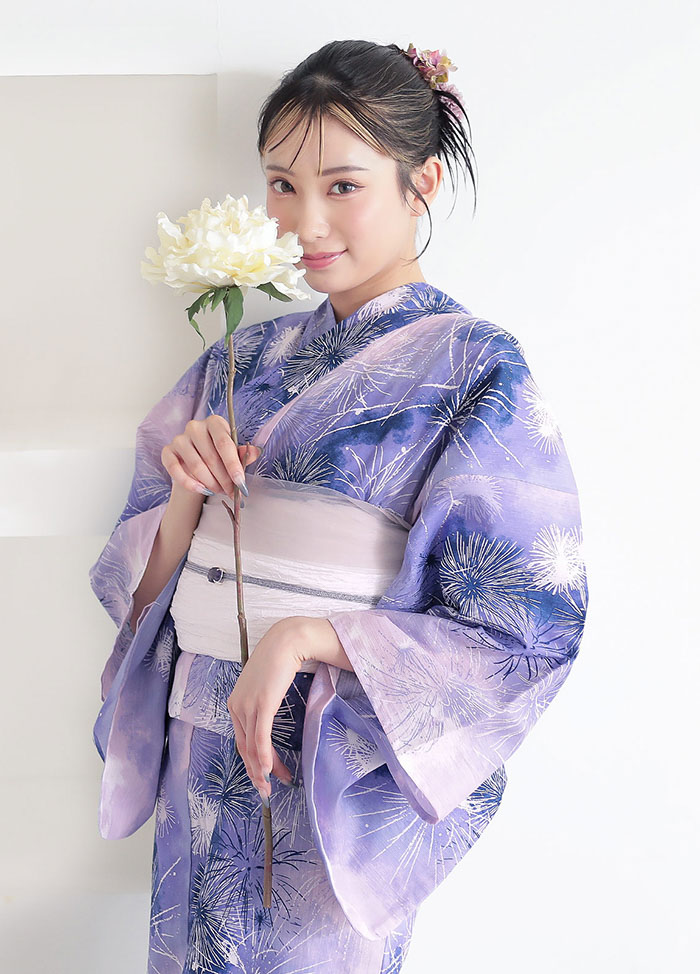 夢語り花火　青紫