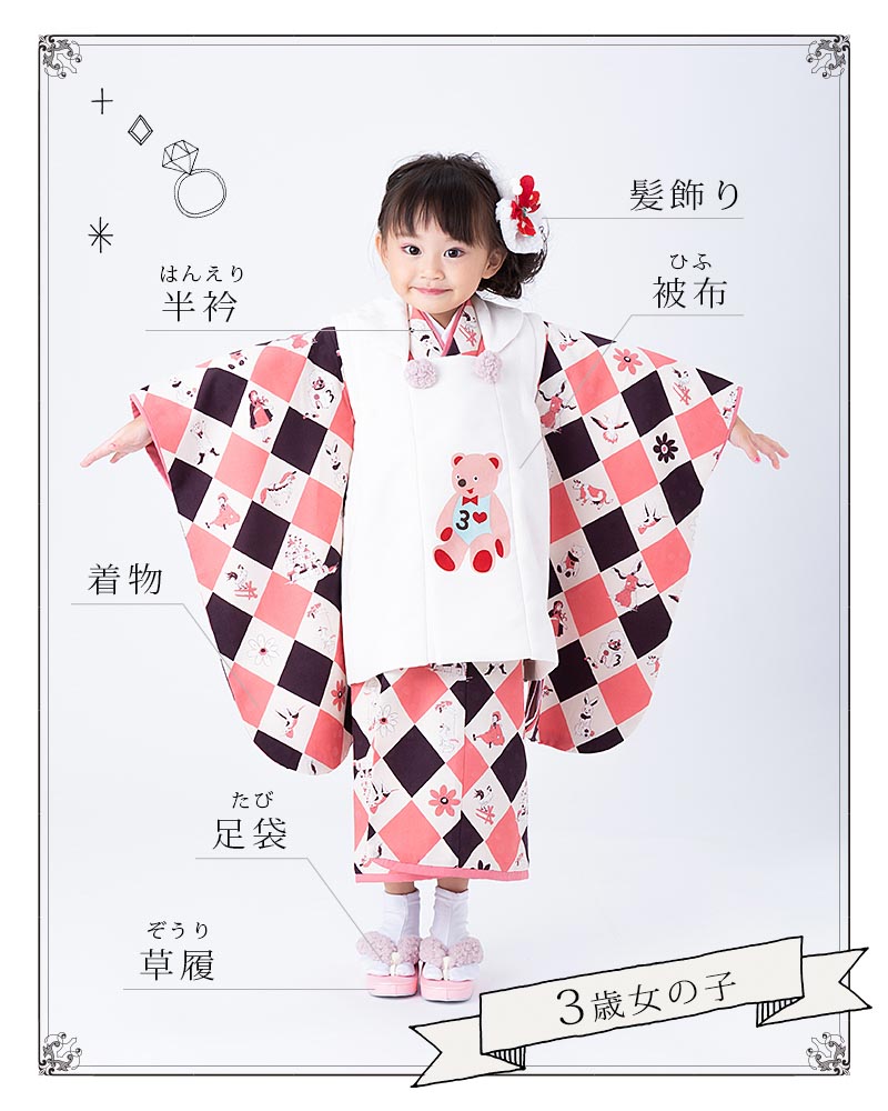 七五三 7歳 3歳 子ども着物 お祝いに- 髪飾り 小物 通販サイト｜京都 