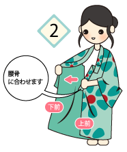 浴衣の着付け方