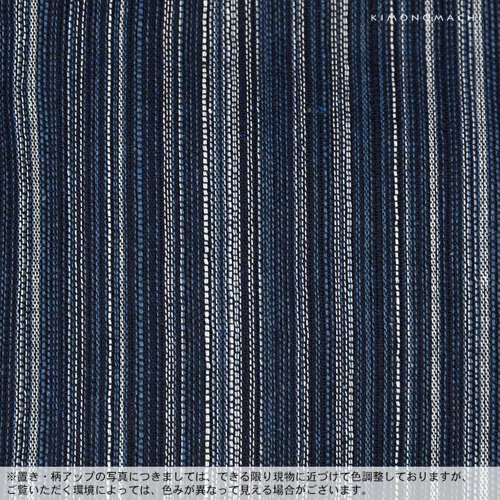 リサイクル糸使用ヘンリーネック甚平：三色やたら縞