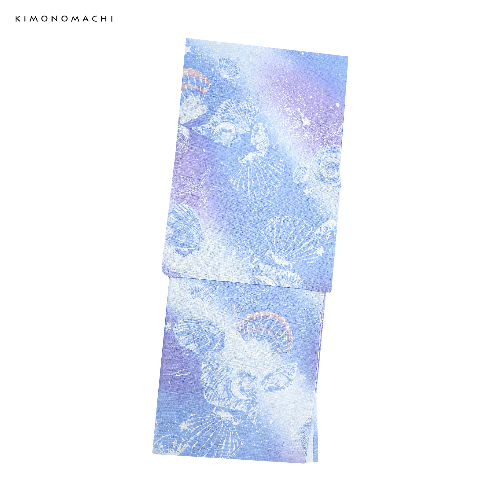 綿レディース浴衣：01貝殻　デイドリーム