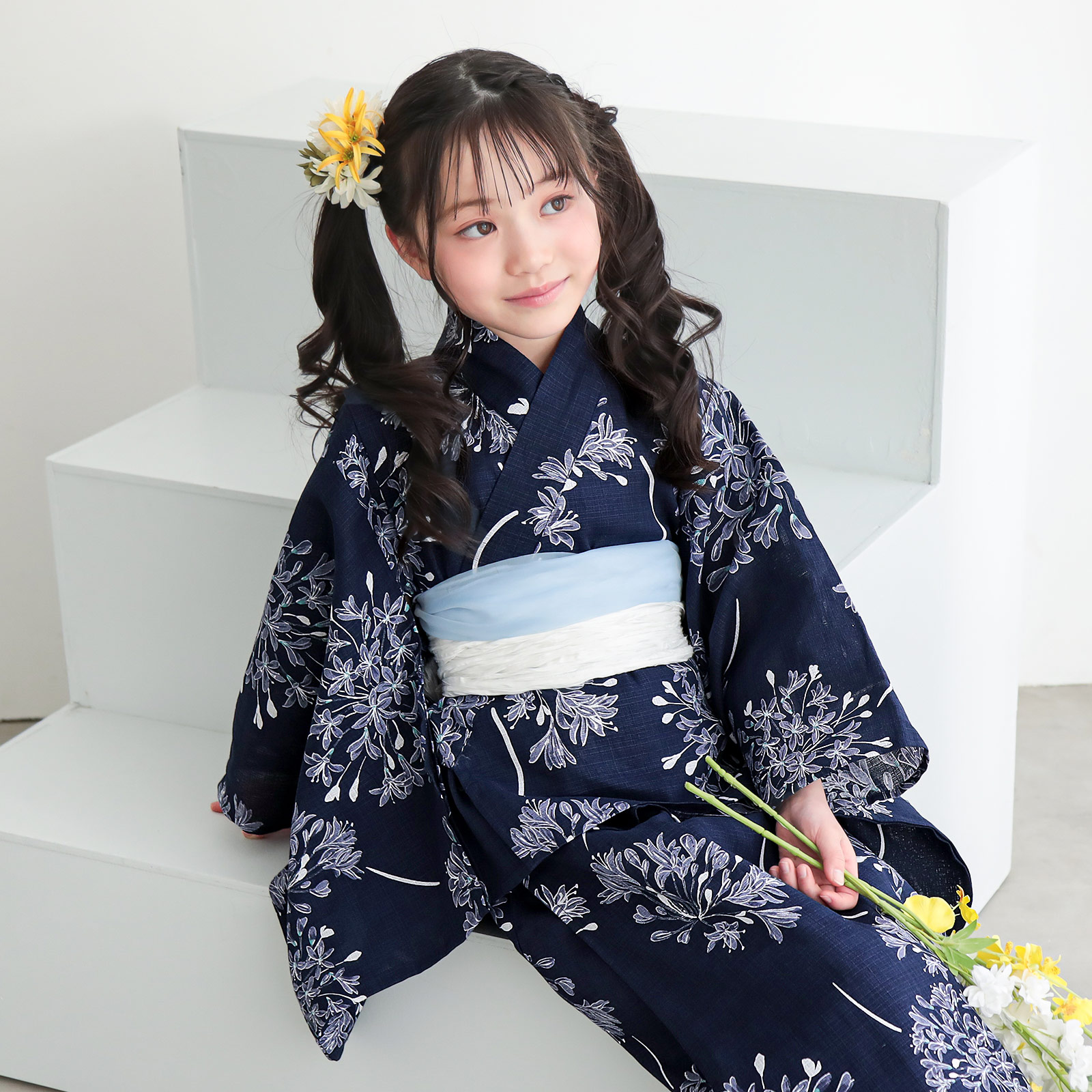 綿女の子2way：02アガパンサス　ディープネイビー