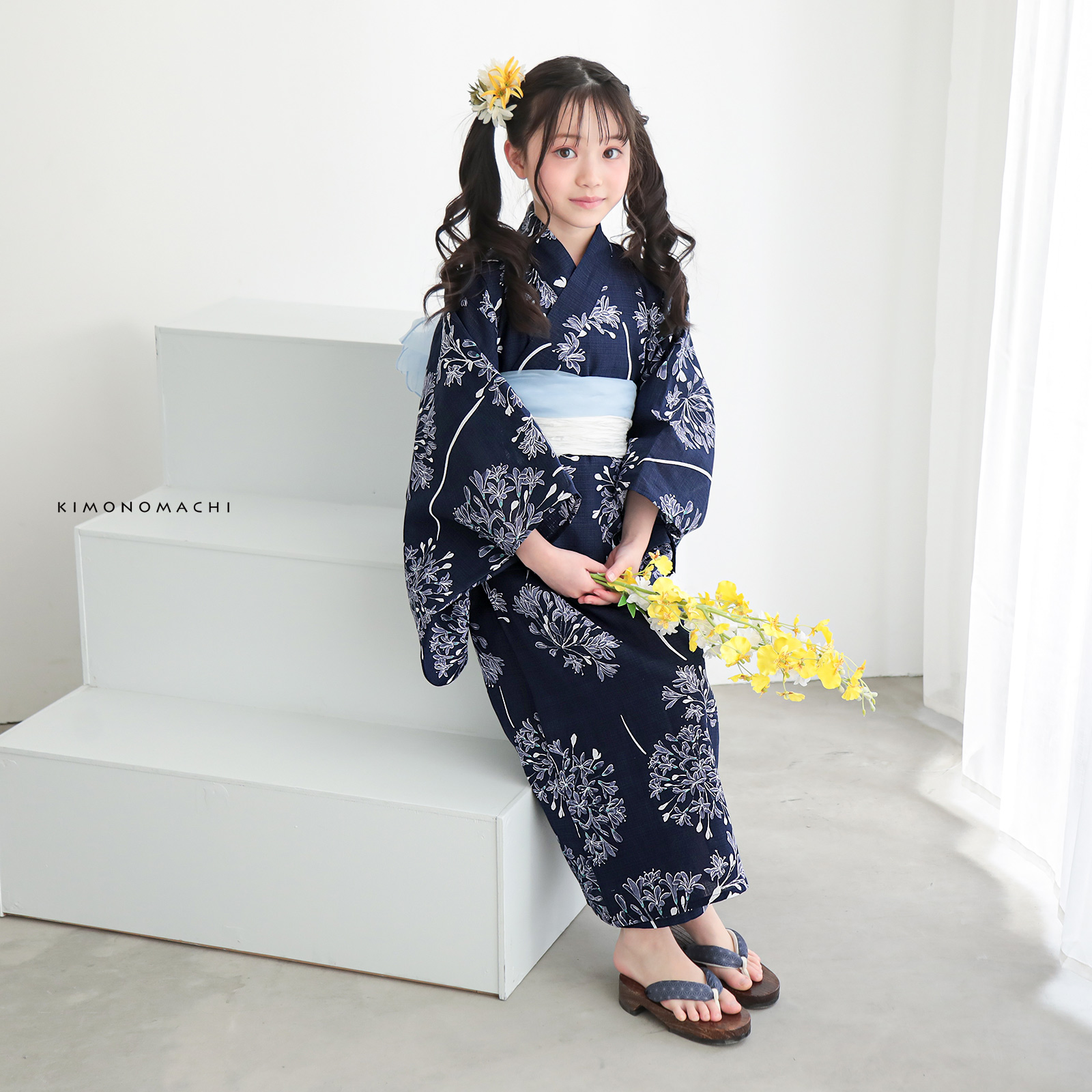 綿女の子2way：02アガパンサス　ディープネイビー