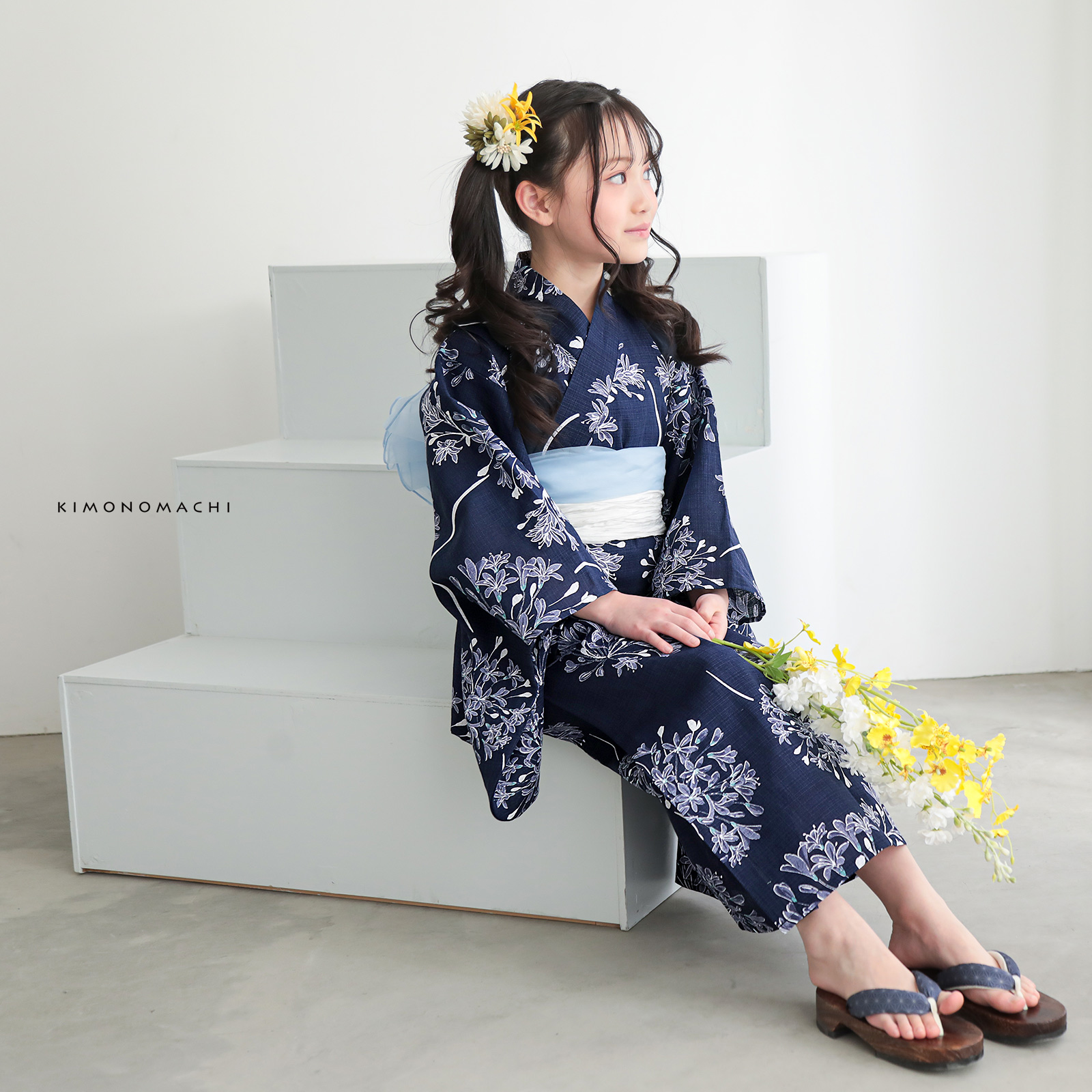 綿女の子2way：02アガパンサス　ディープネイビー