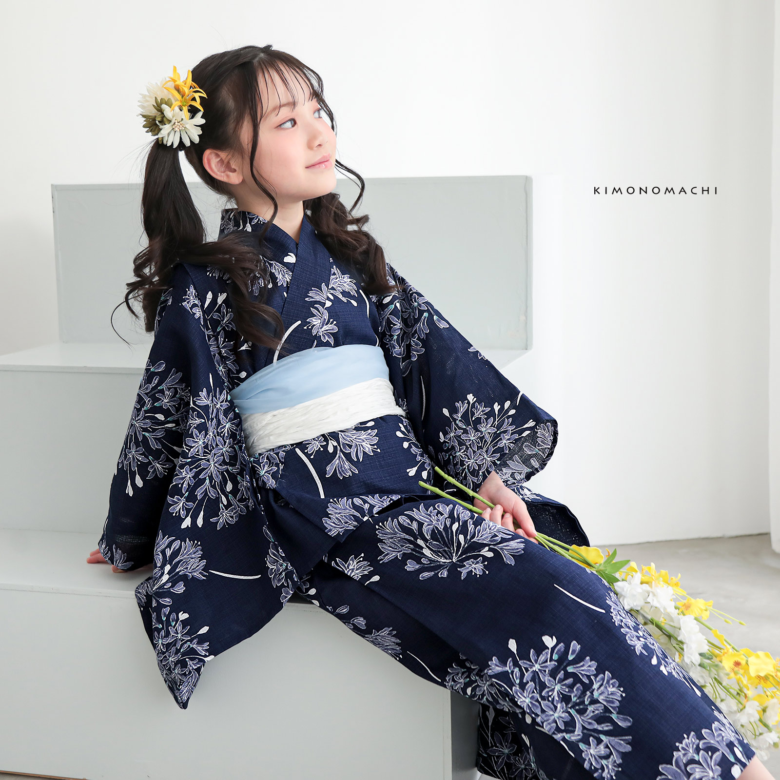 綿女の子2way：02アガパンサス　ディープネイビー