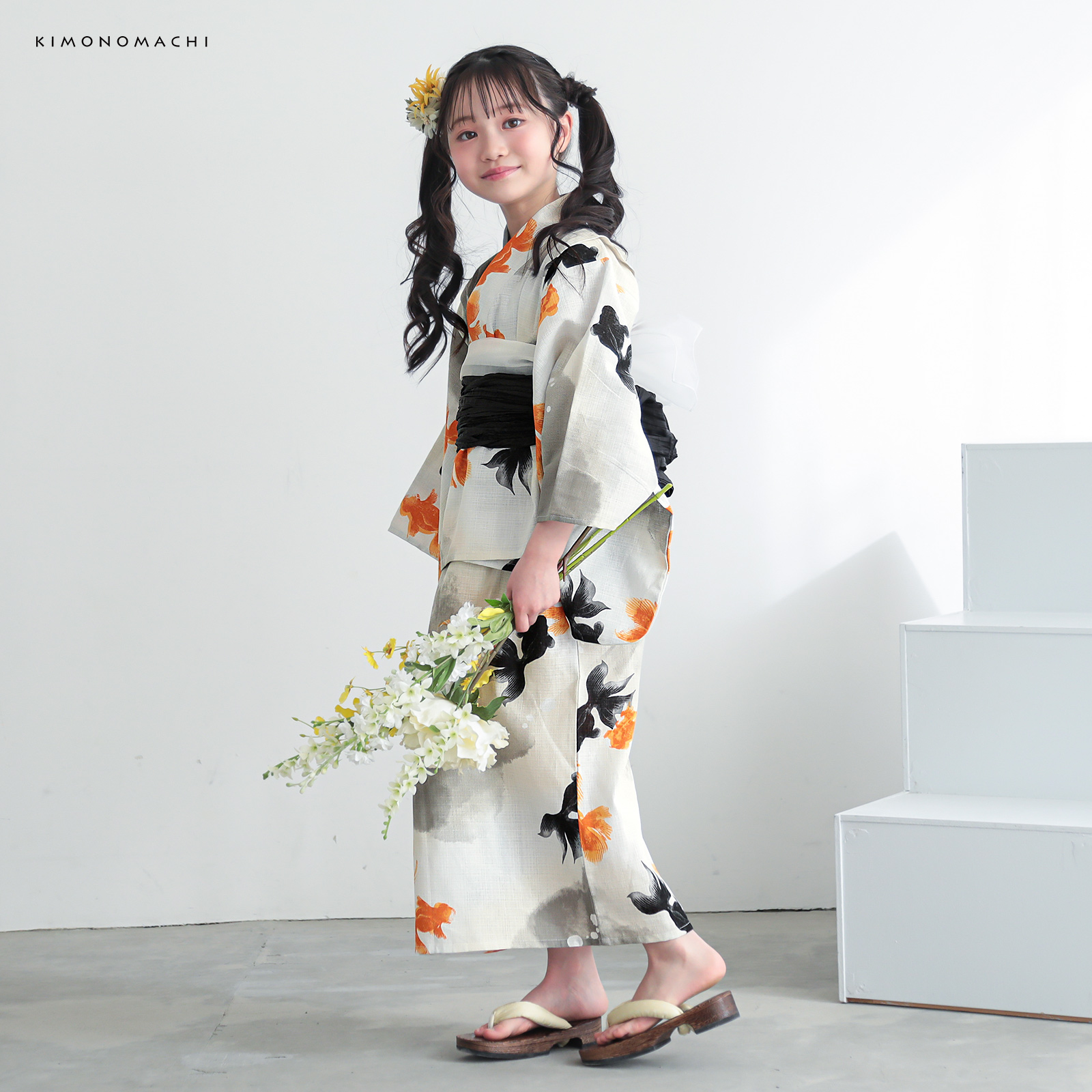 綿女の子2way：03ゆらぎ金魚　レッド×ブラック