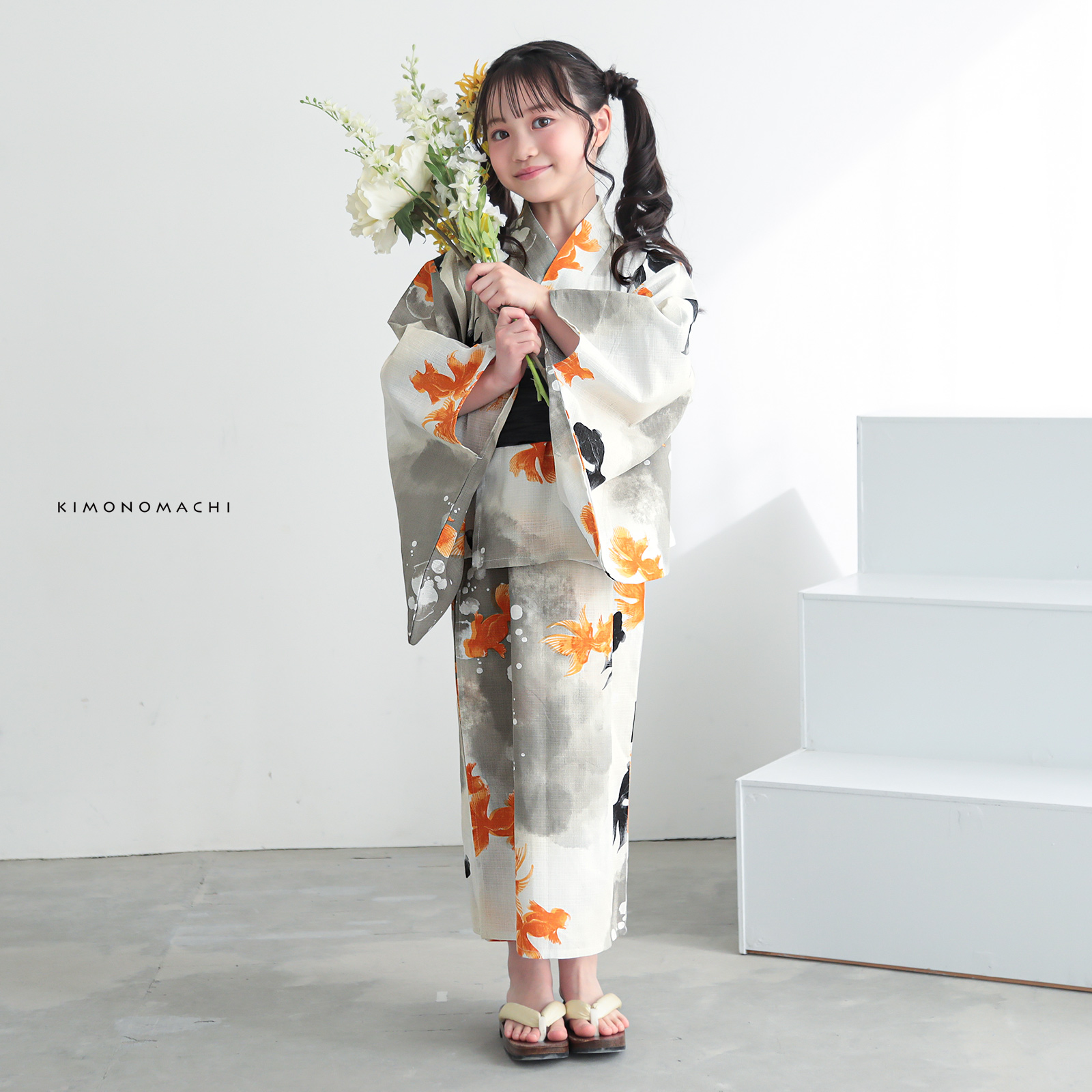 綿女の子2way：03ゆらぎ金魚　レッド×ブラック