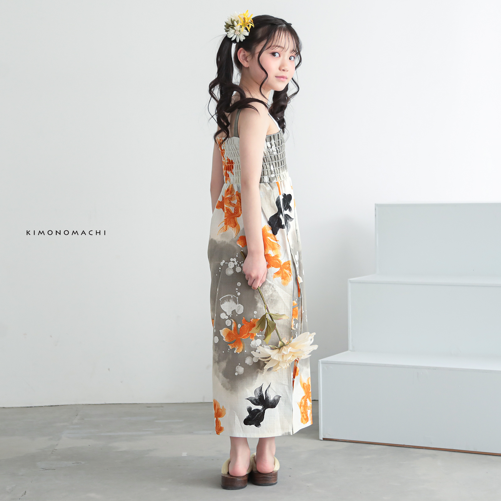 綿女の子2way：03ゆらぎ金魚　レッド×ブラック