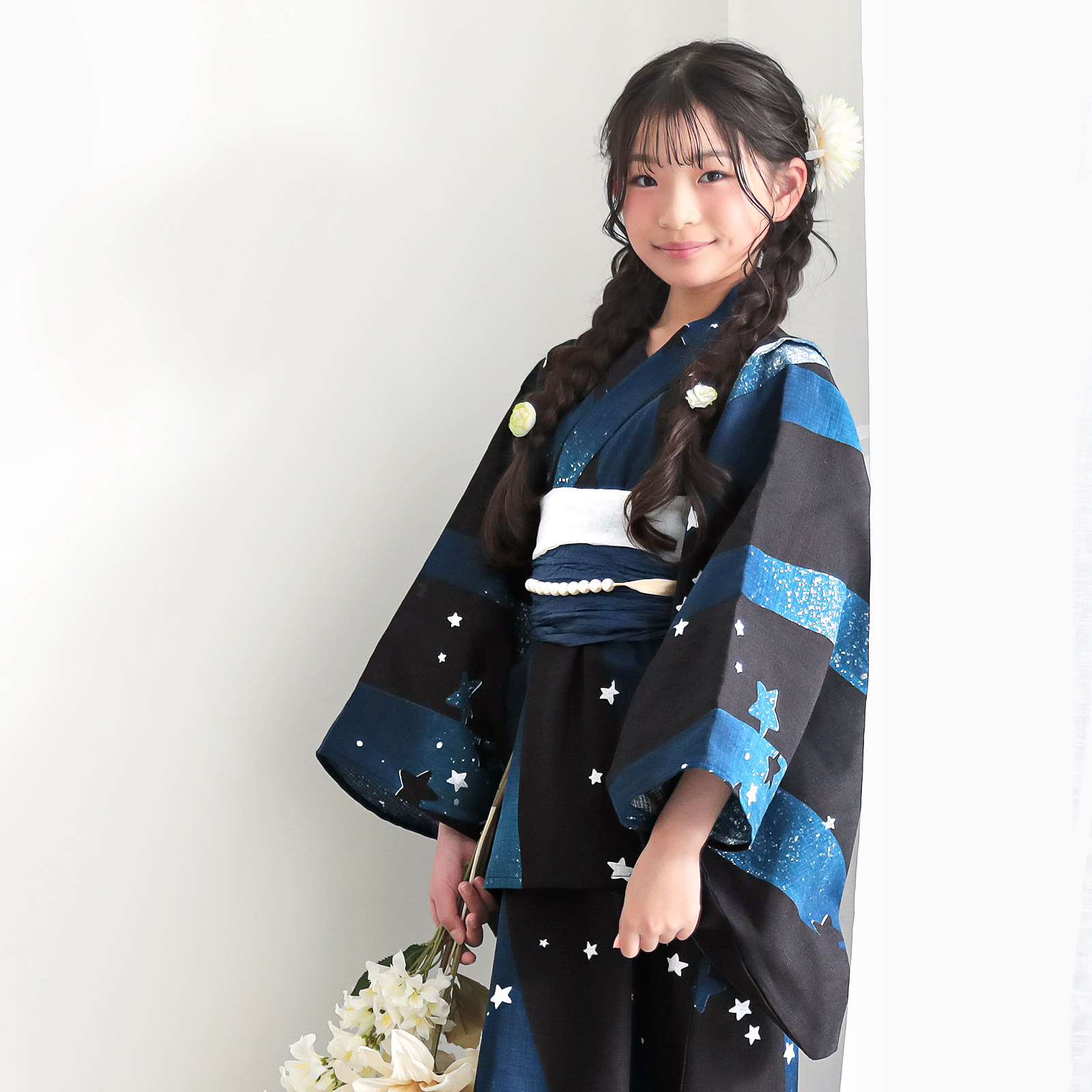 綿女の子2way：04天の川　ミッドナイトグリーン