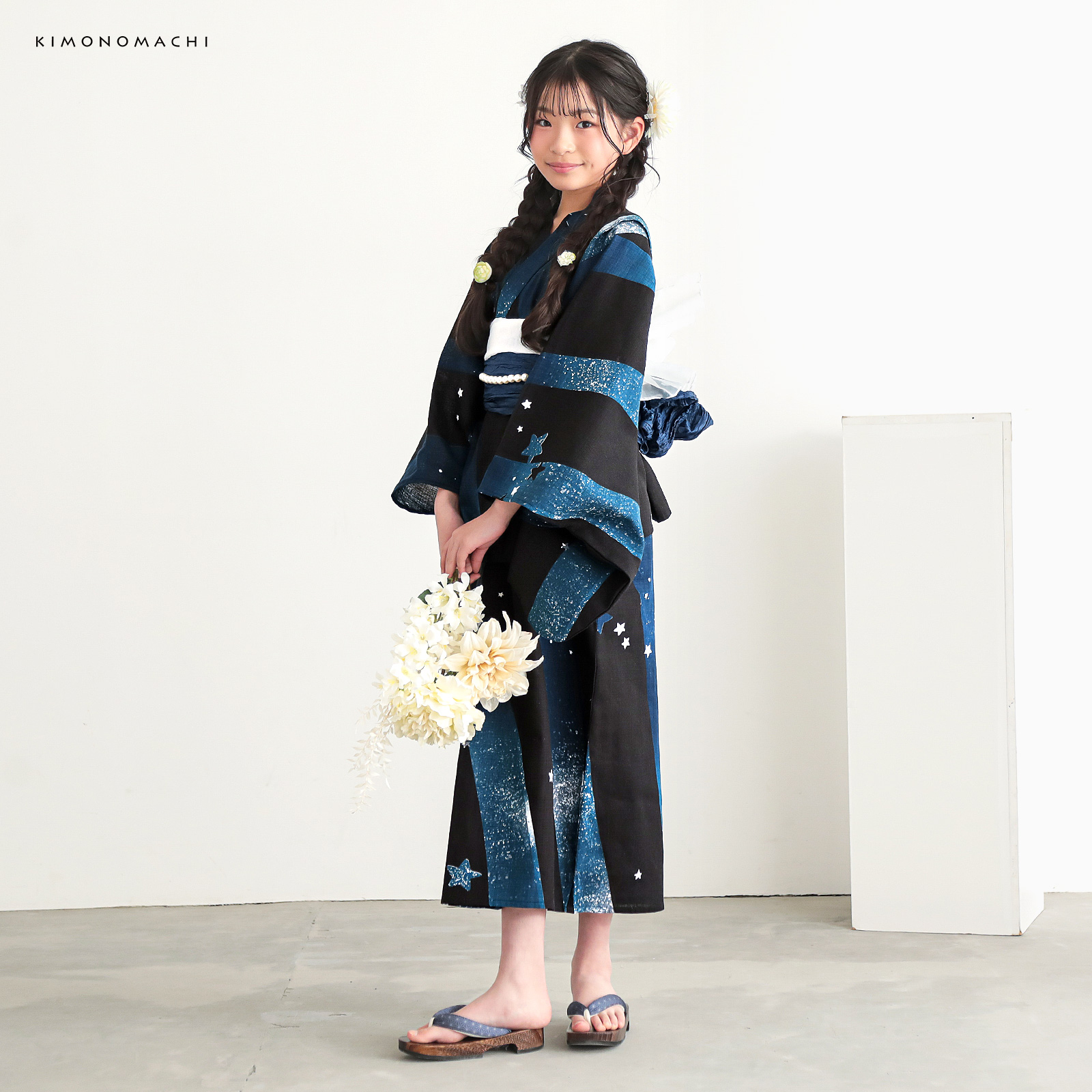 綿女の子2way：04天の川　ミッドナイトグリーン