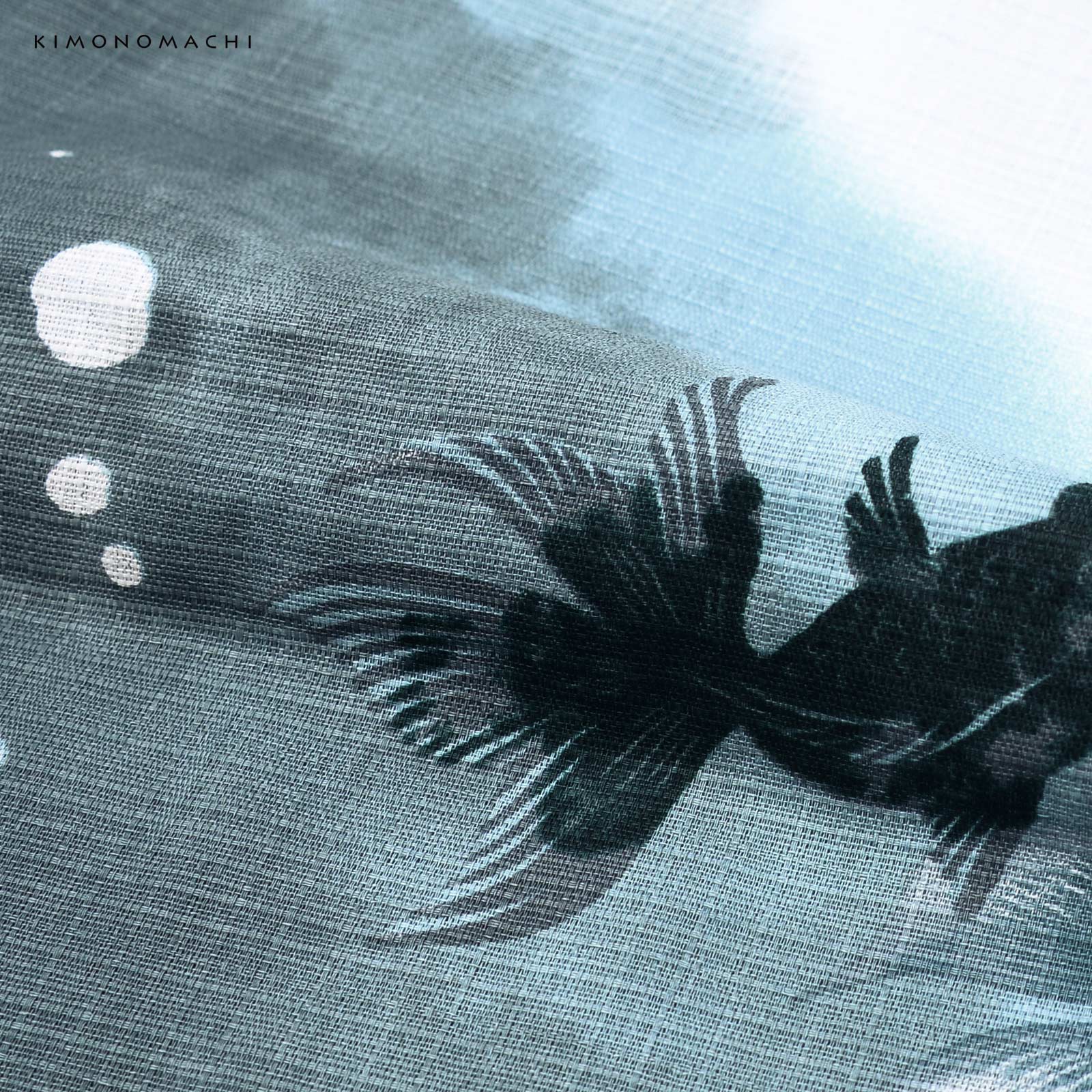 綿女の子2way：07ゆらぎ金魚　ブルーグレー