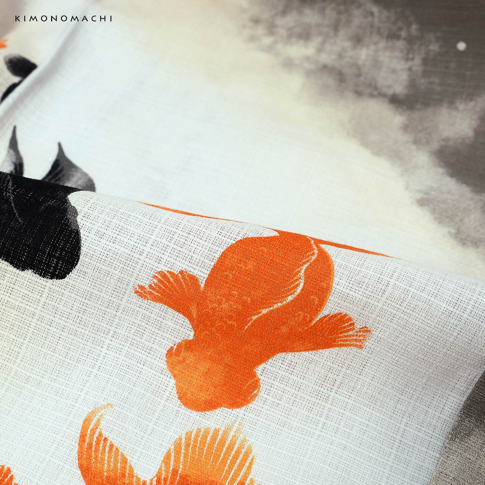 綿女の子：03ゆらぎ金魚　レッド×ブラック