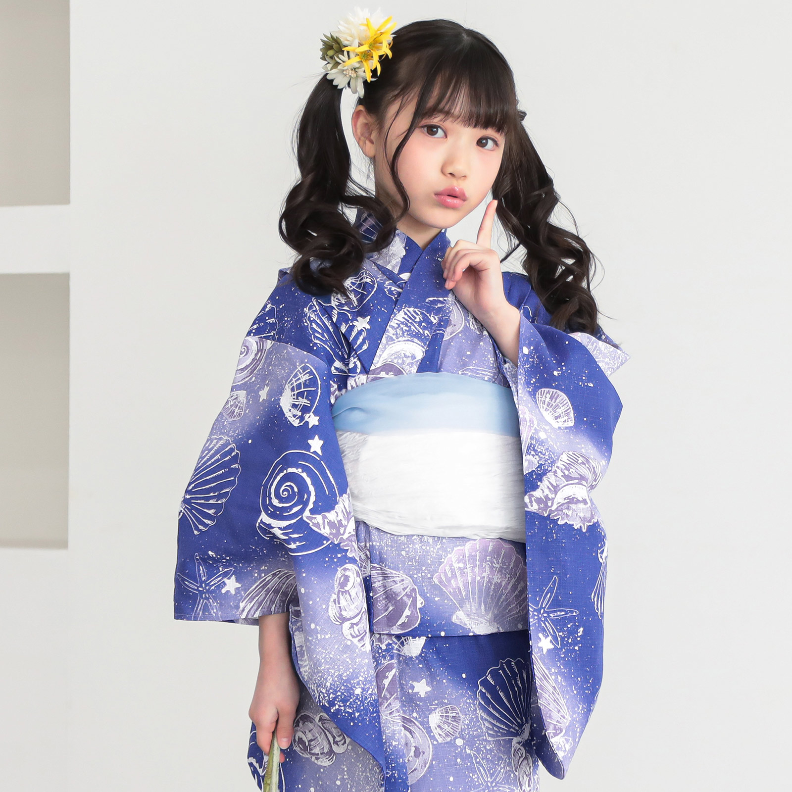 綿女の子：05貝殻　マリンブルー