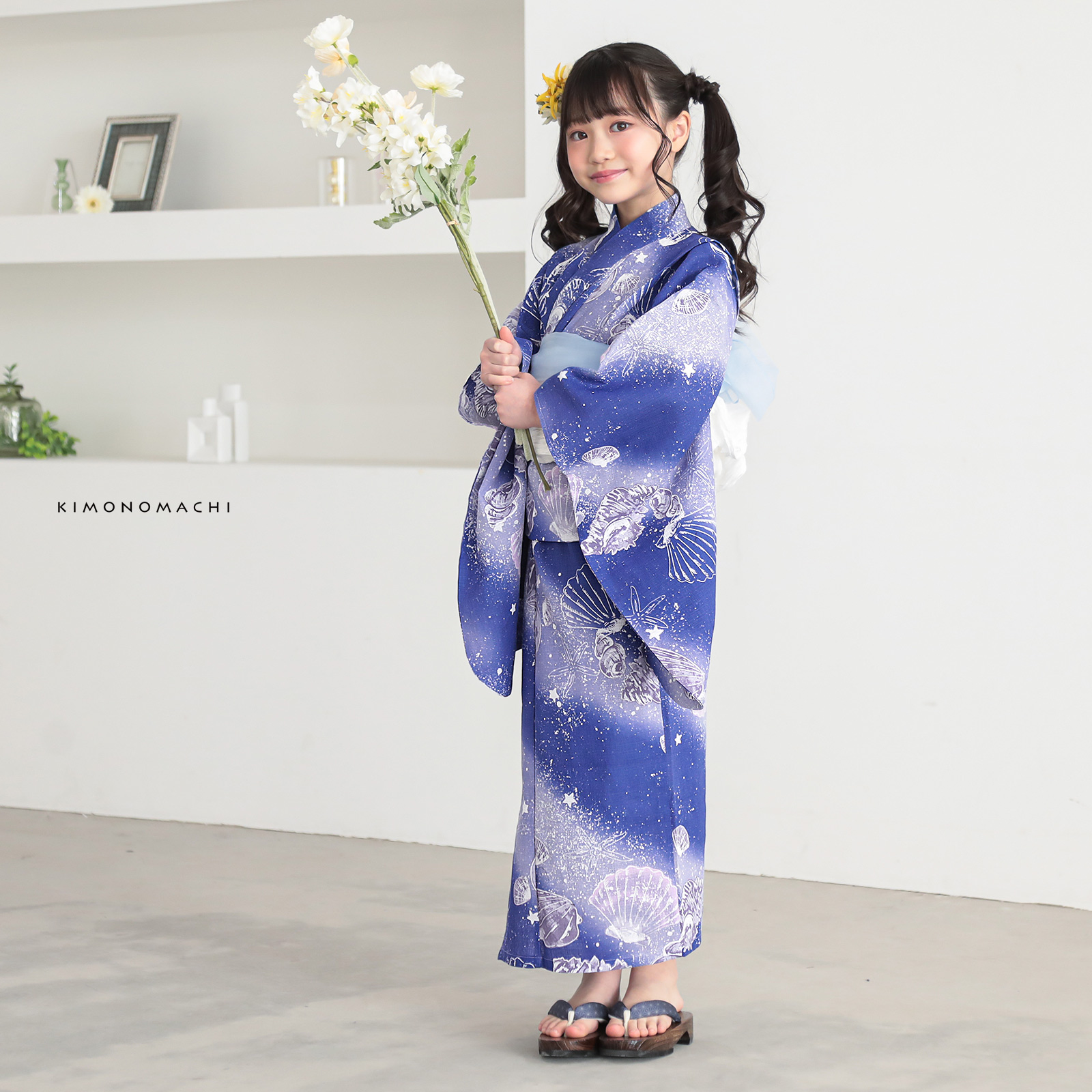 綿女の子：05貝殻　マリンブルー