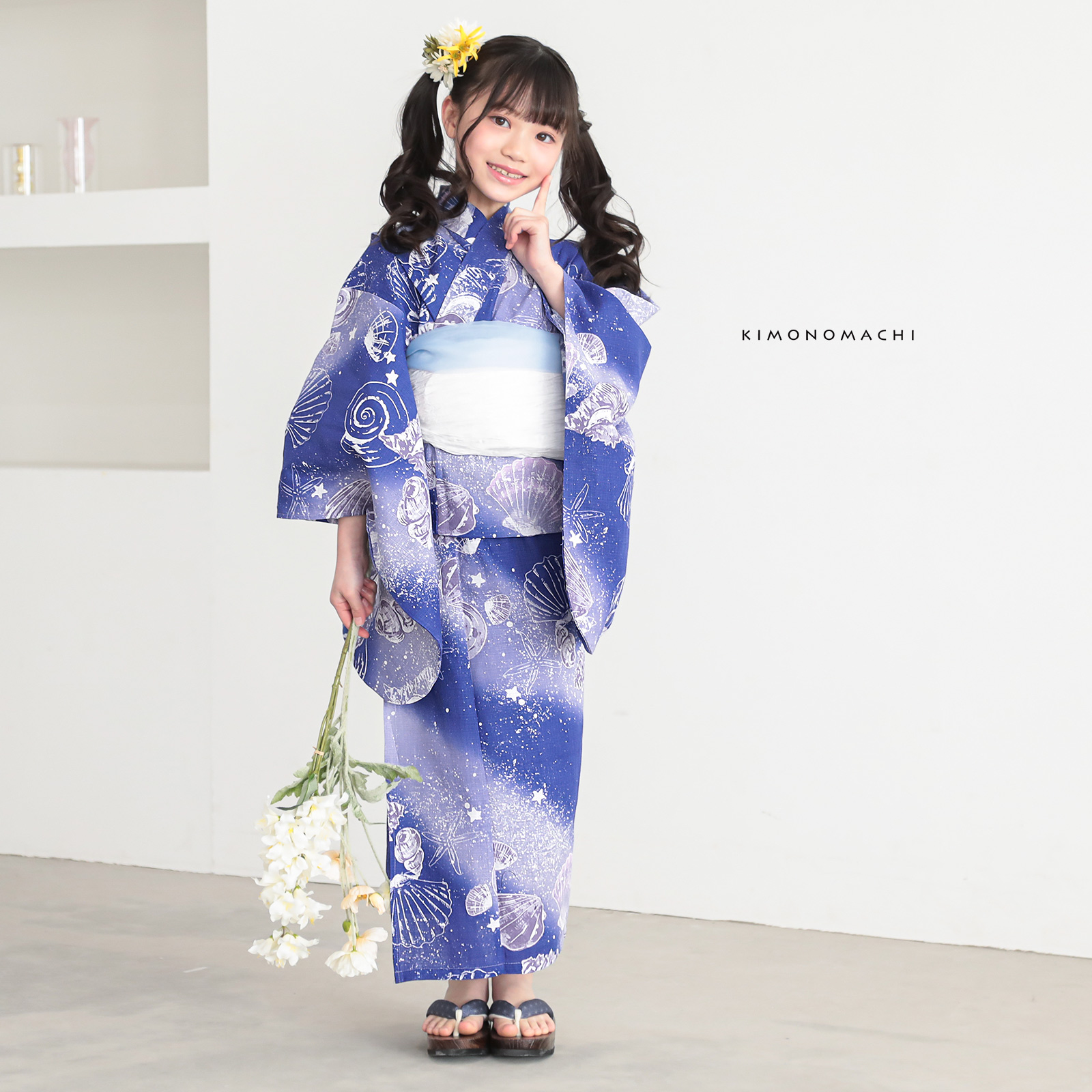 綿女の子：05貝殻　マリンブルー