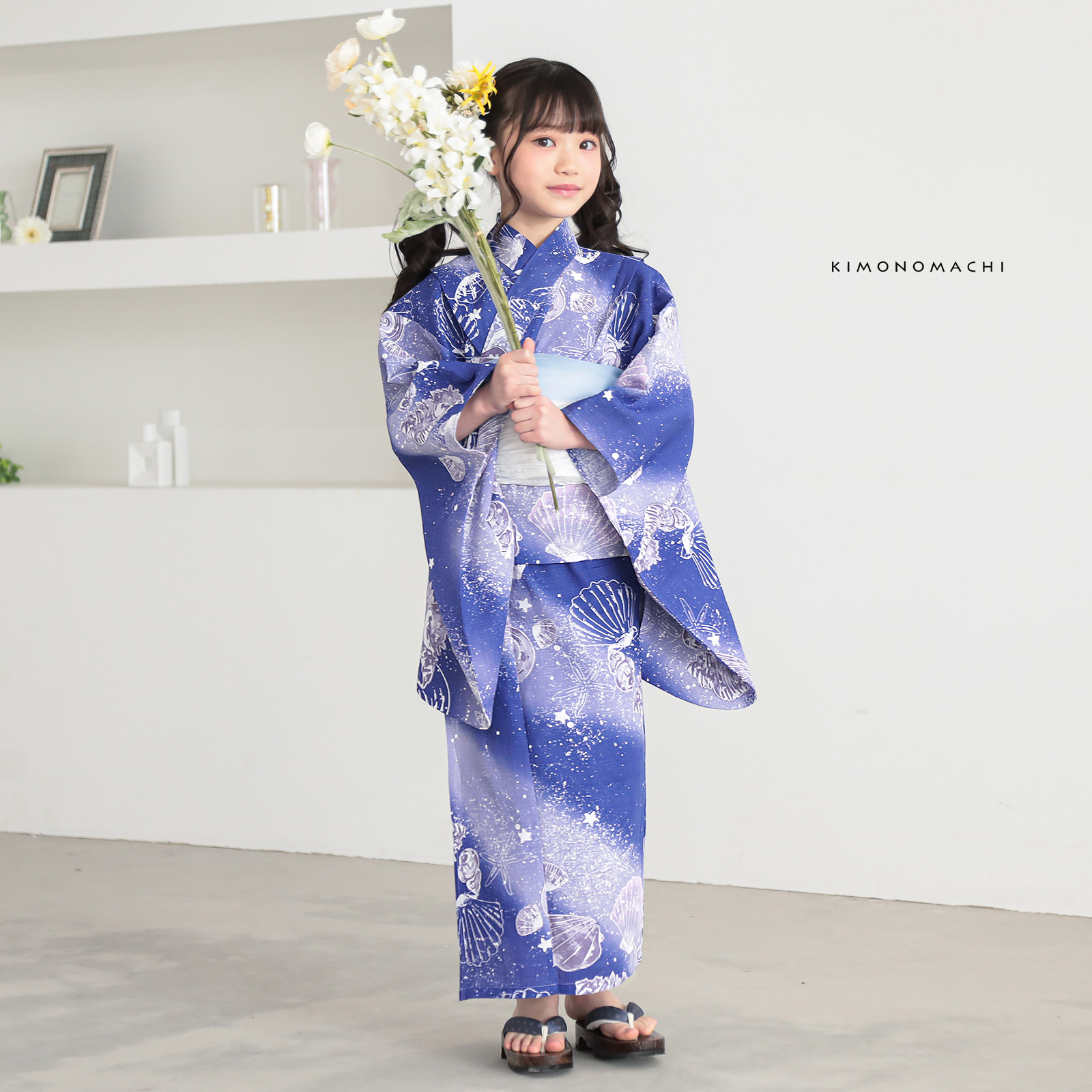 綿女の子：05貝殻　マリンブルー