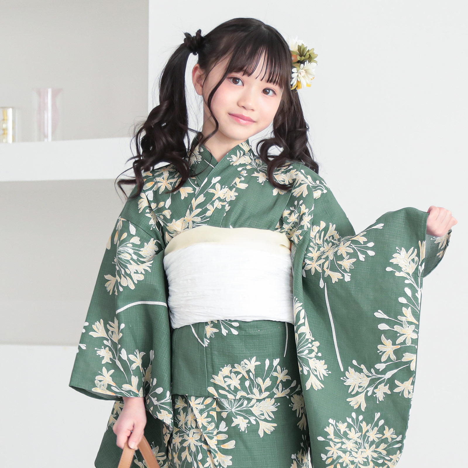 綿女の子：06アガパンサス　アンティークグリーン