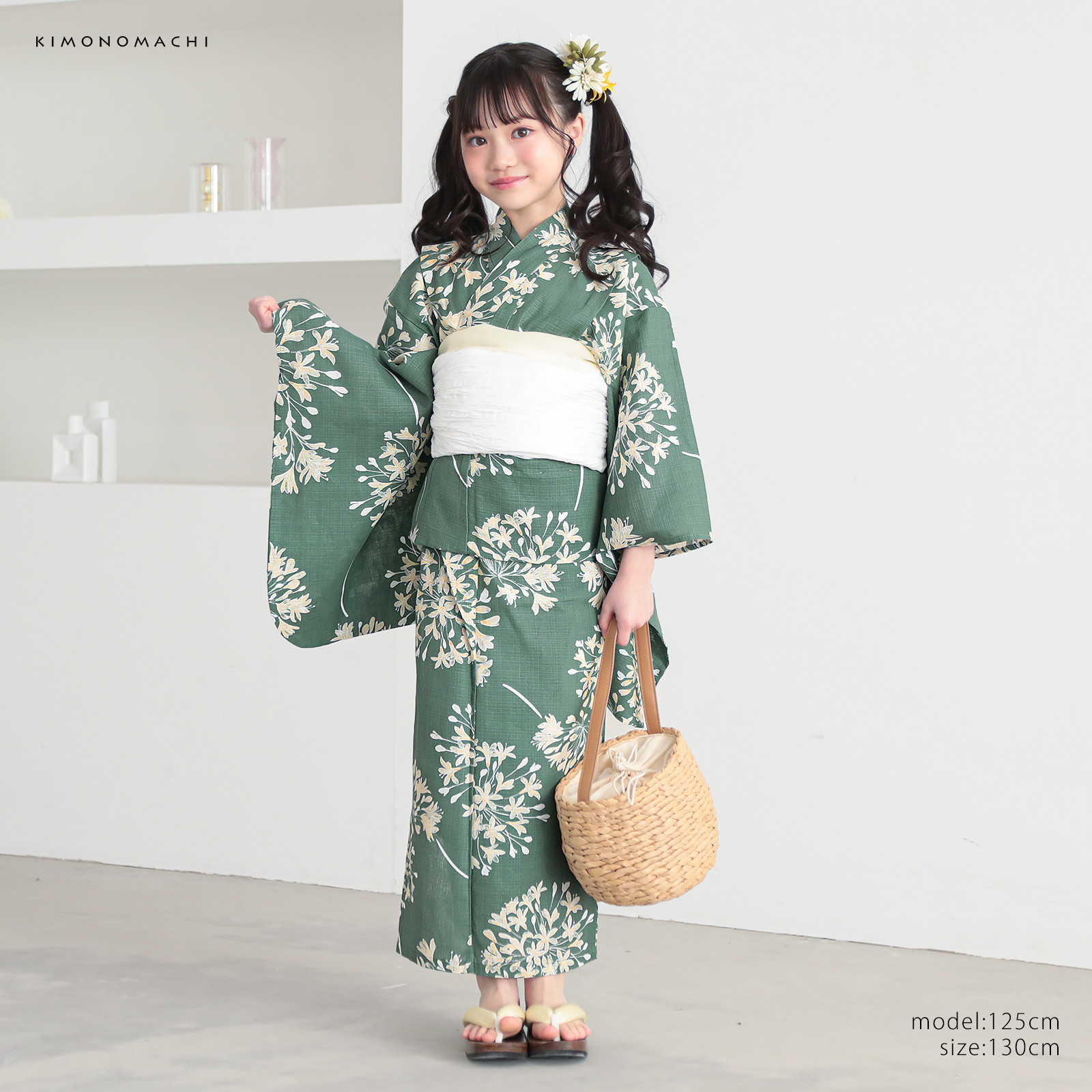 綿女の子：06アガパンサス　アンティークグリーン