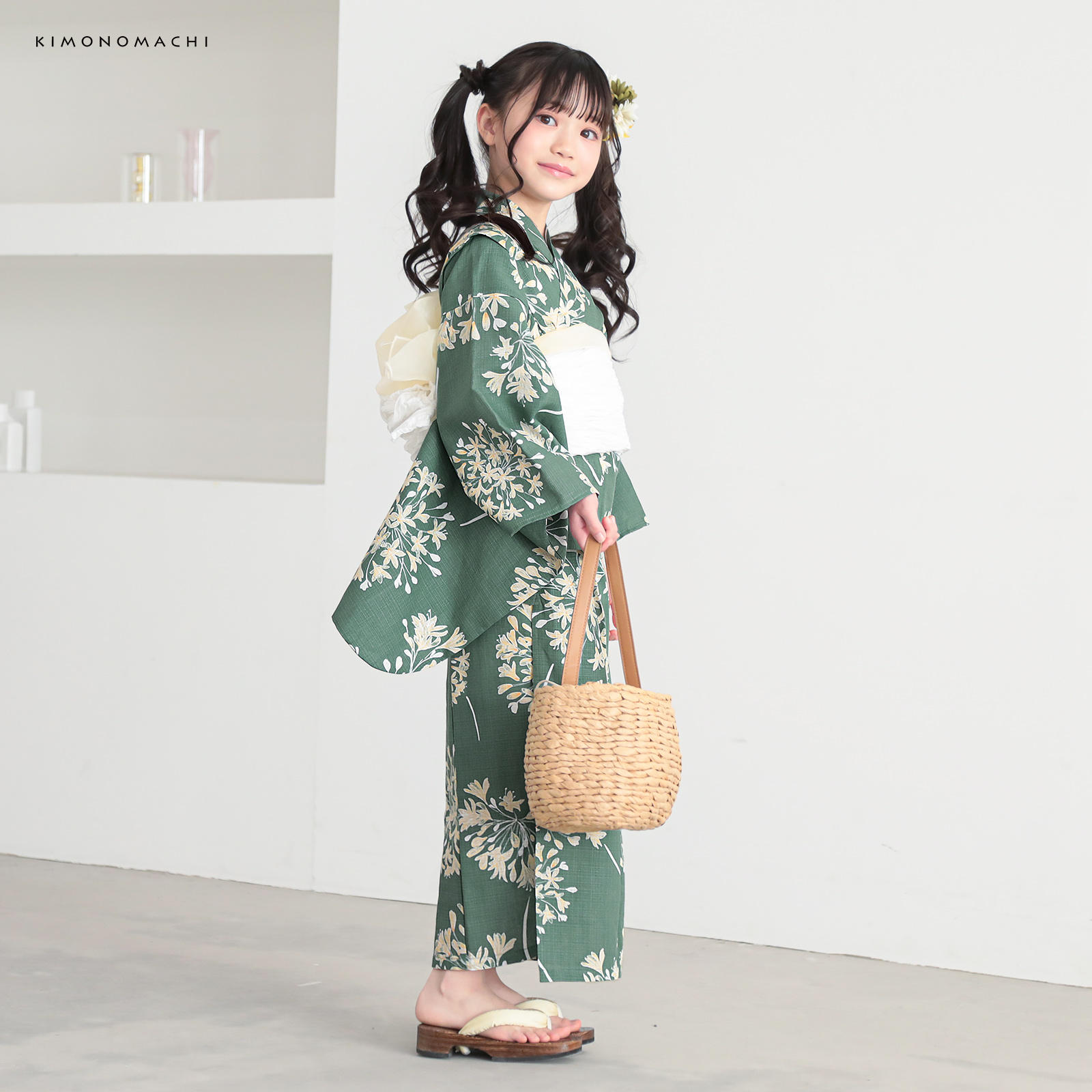 綿女の子：06アガパンサス　アンティークグリーン