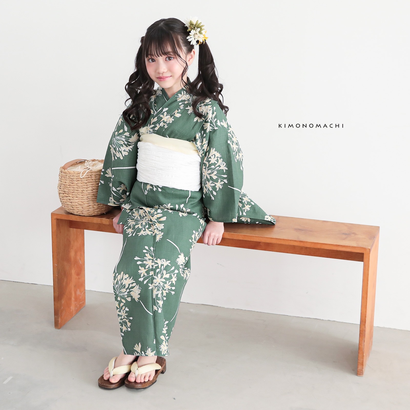 綿女の子：06アガパンサス　アンティークグリーン