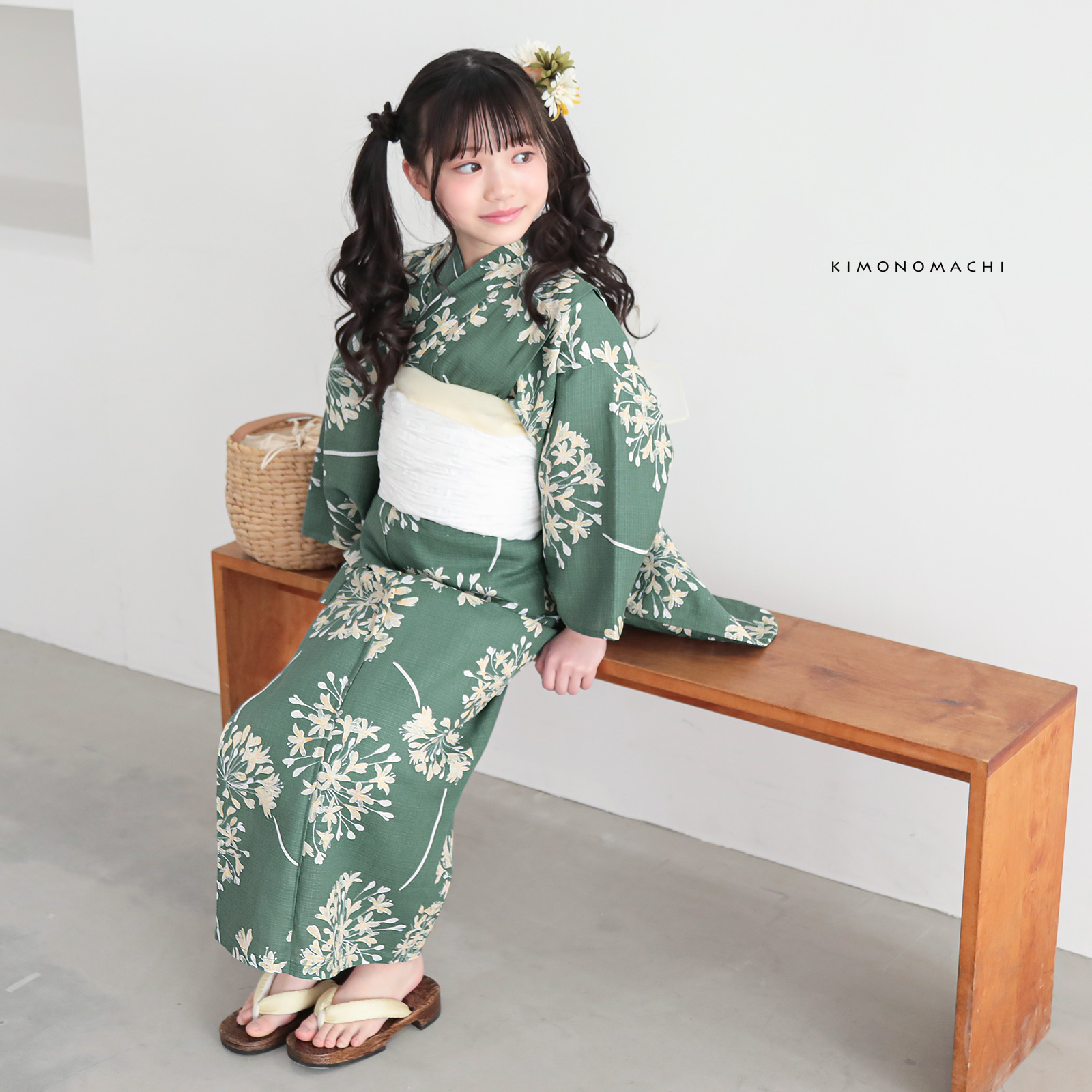 綿女の子：06アガパンサス　アンティークグリーン