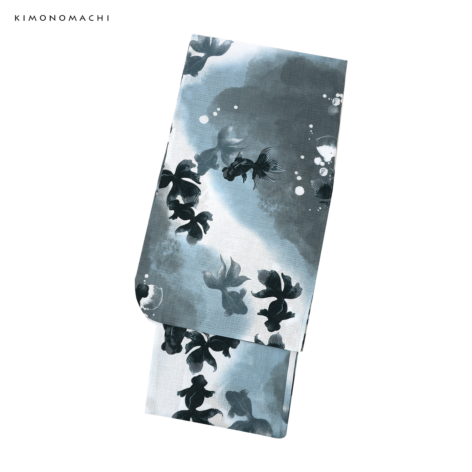 綿女の子：07ゆらぎ金魚　ブルーグレー