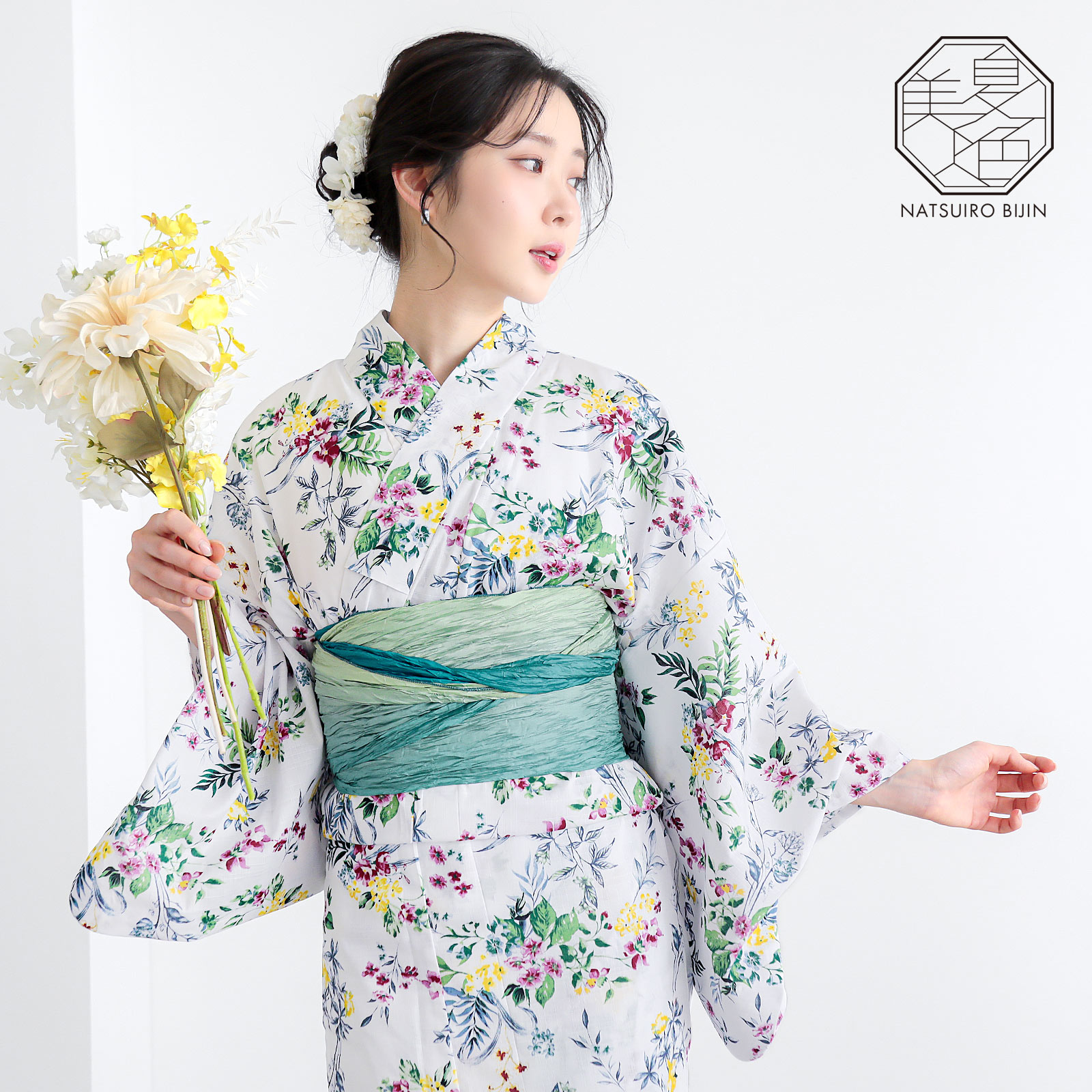 夏色美人：03百花繚乱　白×多色