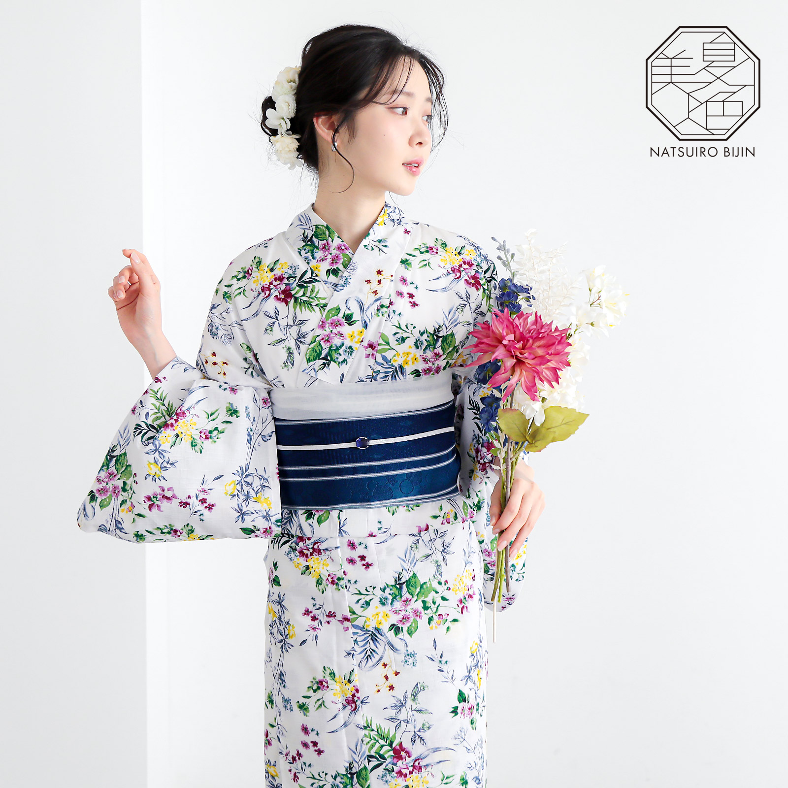 夏色美人：03百花繚乱　白×多色
