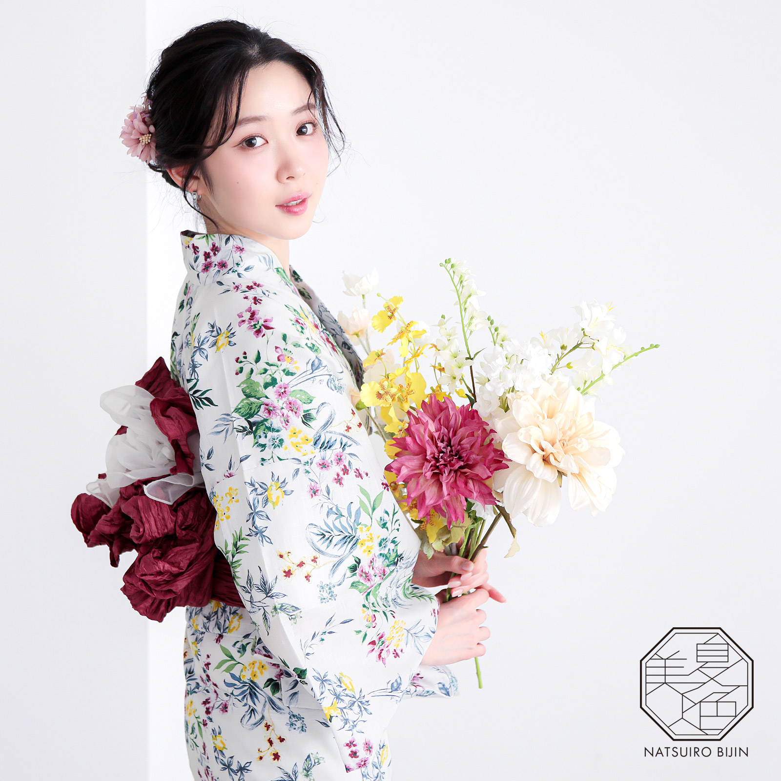 夏色美人：03百花繚乱　白×多色