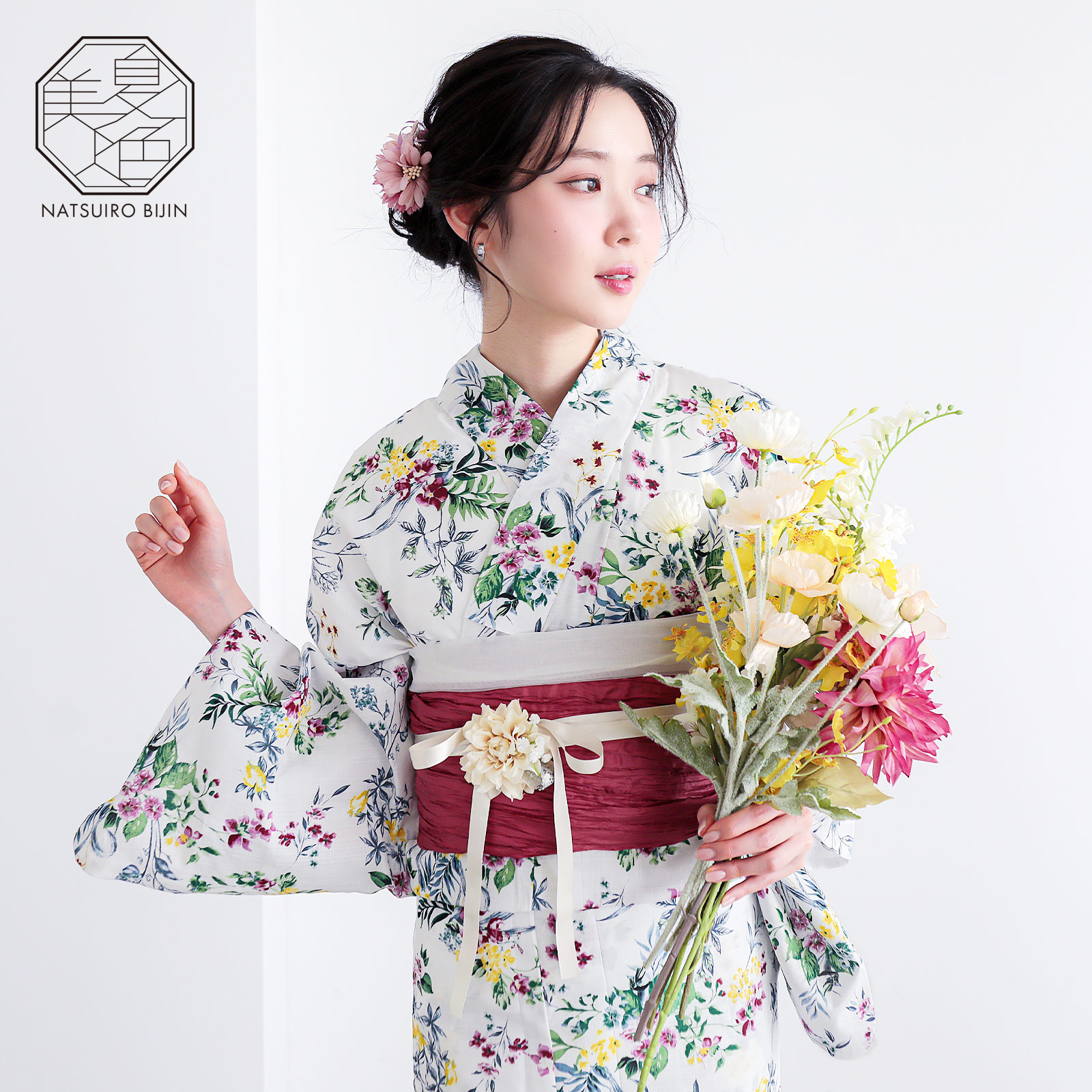 夏色美人：03百花繚乱　白×多色