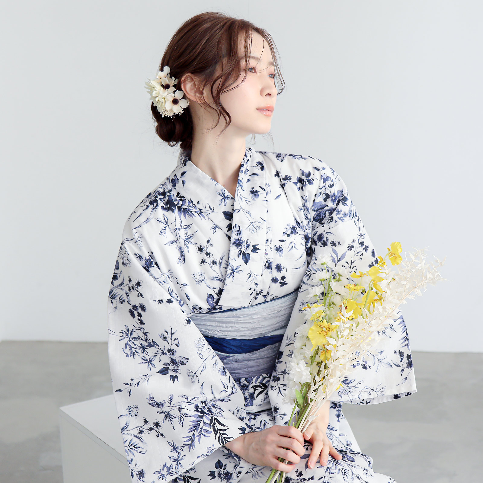 夏色美人：07百花繚乱　白×紺