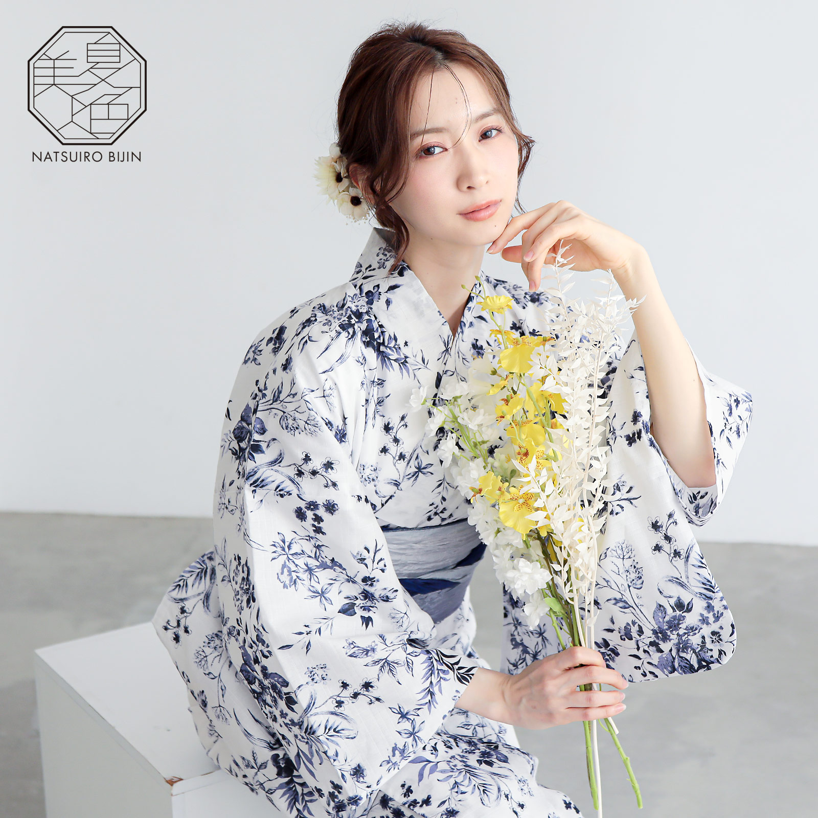 夏色美人：07百花繚乱　白×紺