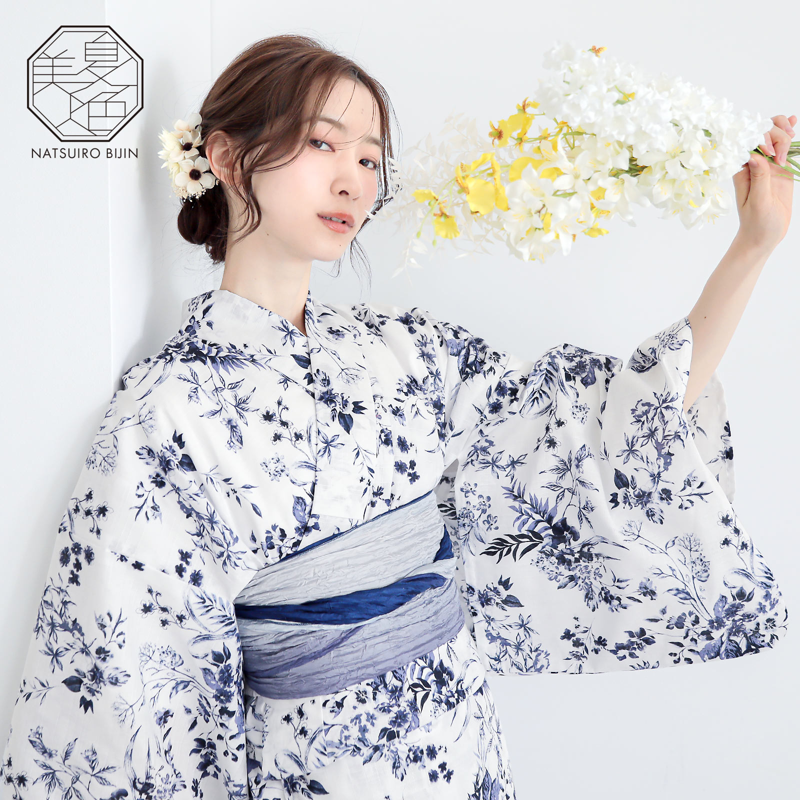 夏色美人：07百花繚乱　白×紺