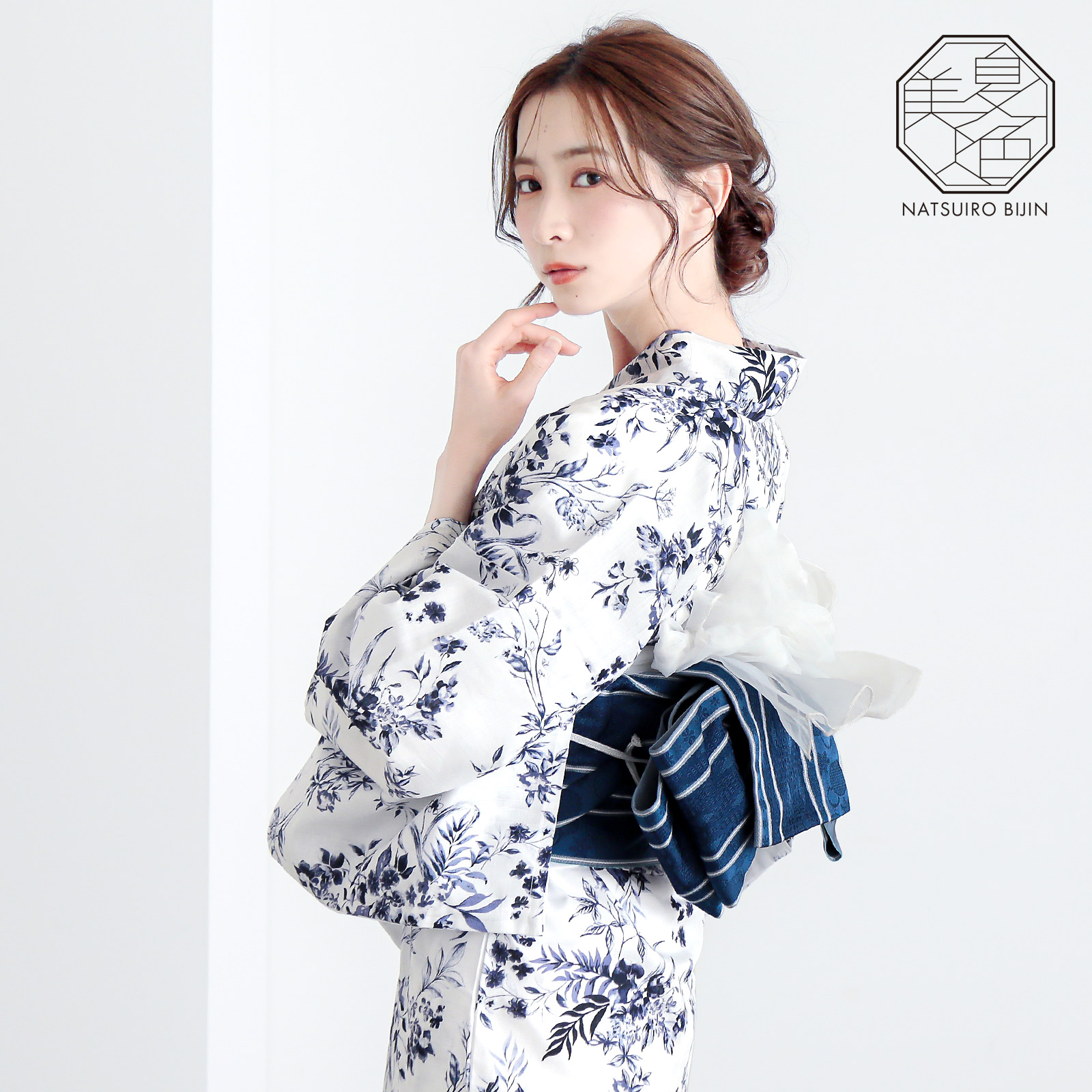夏色美人：07百花繚乱　白×紺