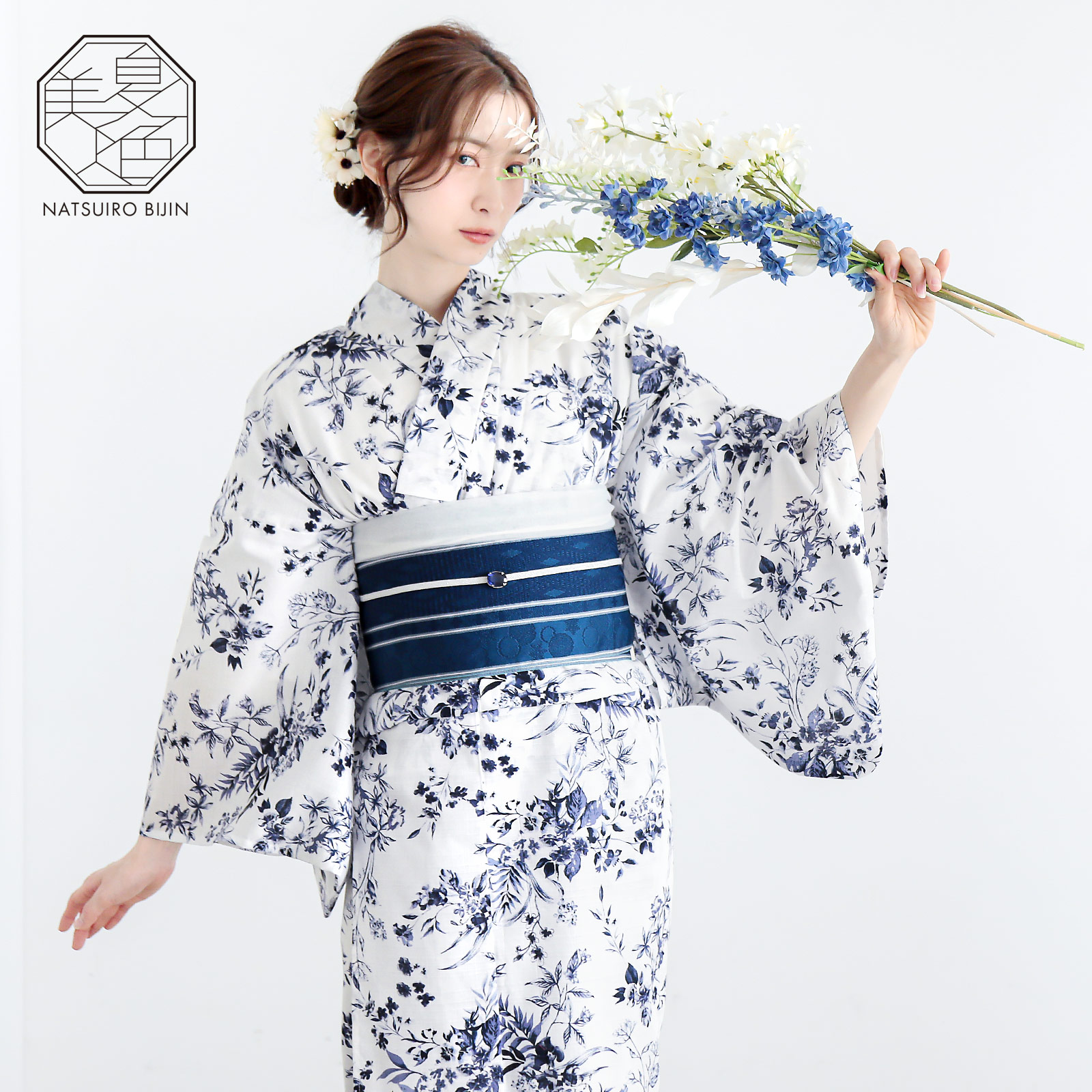 夏色美人：07百花繚乱　白×紺