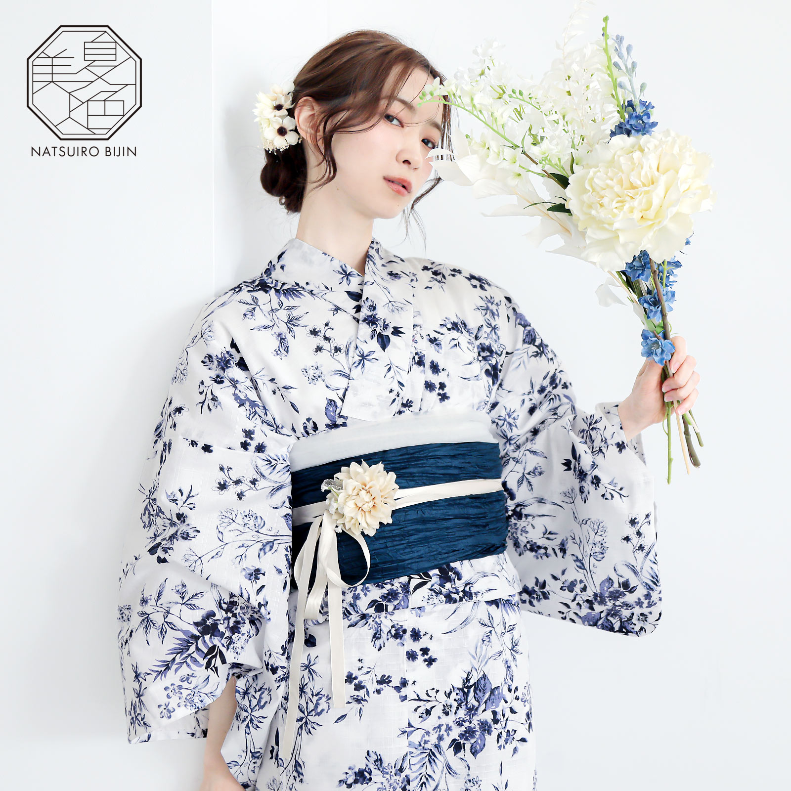 夏色美人：07百花繚乱　白×紺