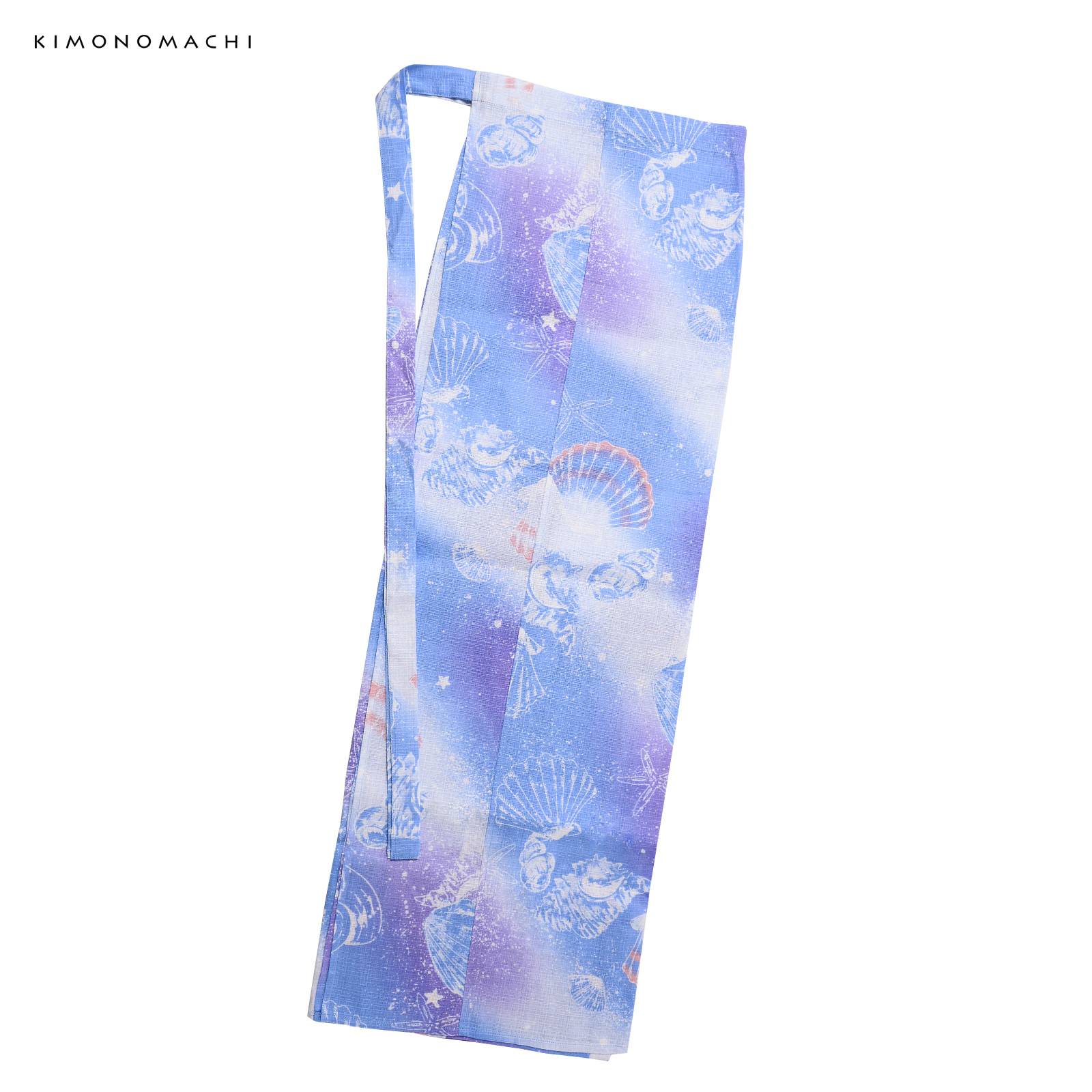 綿レディース二部式浴衣：01貝殻　デイドリーム