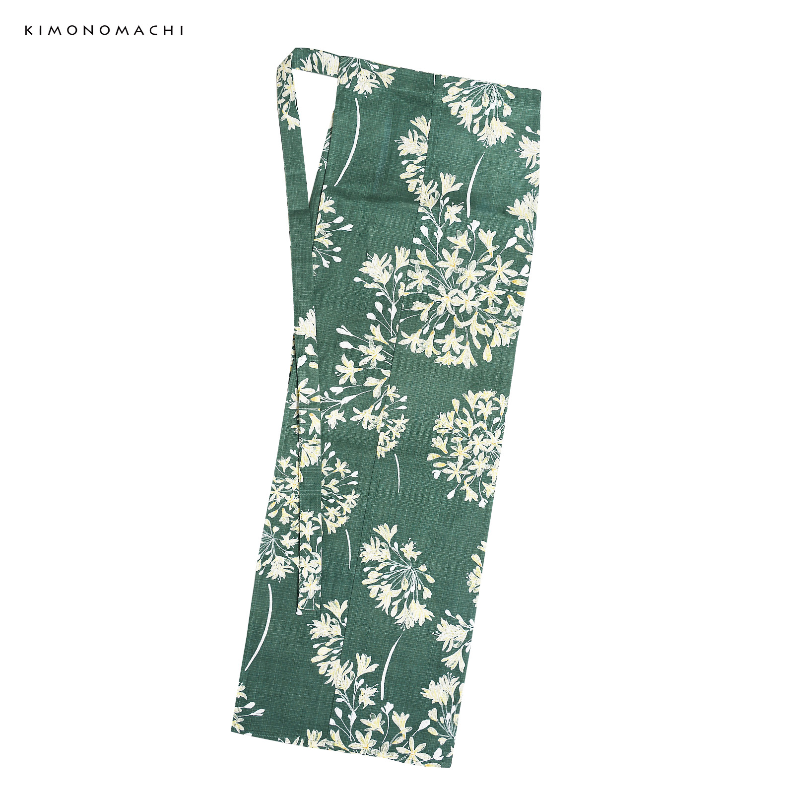 綿レディース二部式浴衣：06アガパンサス　アンティークグリーン