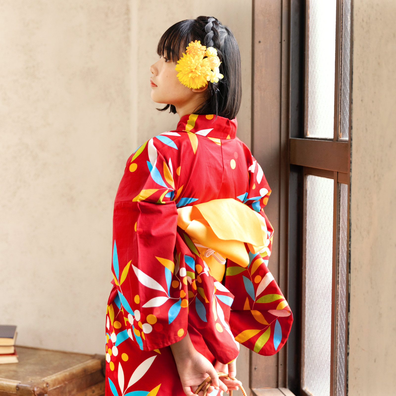 01赤色　南天set