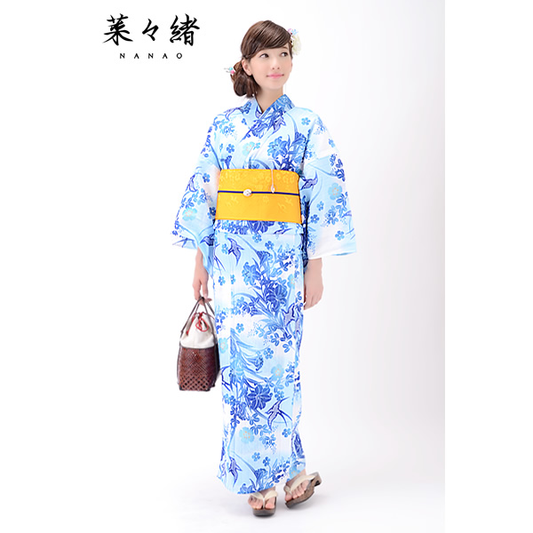セオα夏着物・浴衣（ハチワレ猫（ライトラベンダー）） SAK